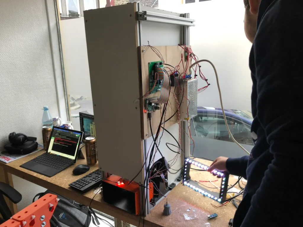 Back of the machine